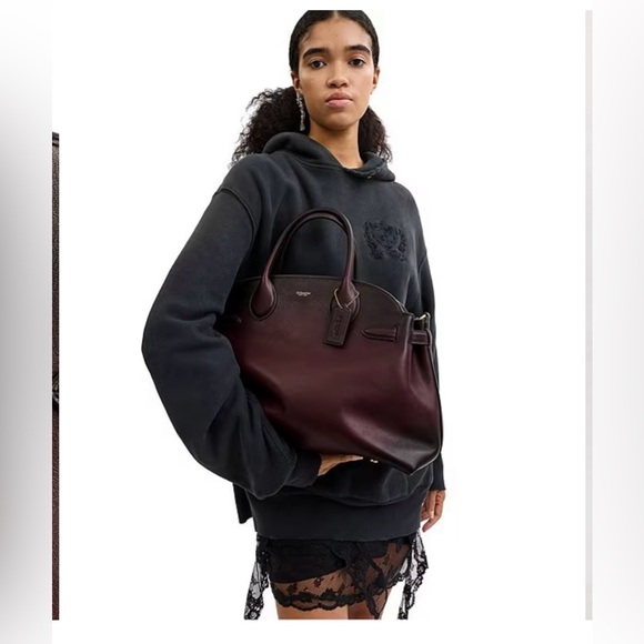 Coach Soft Empire Carryall Bag 40- Merlot - Picture 2 of 7